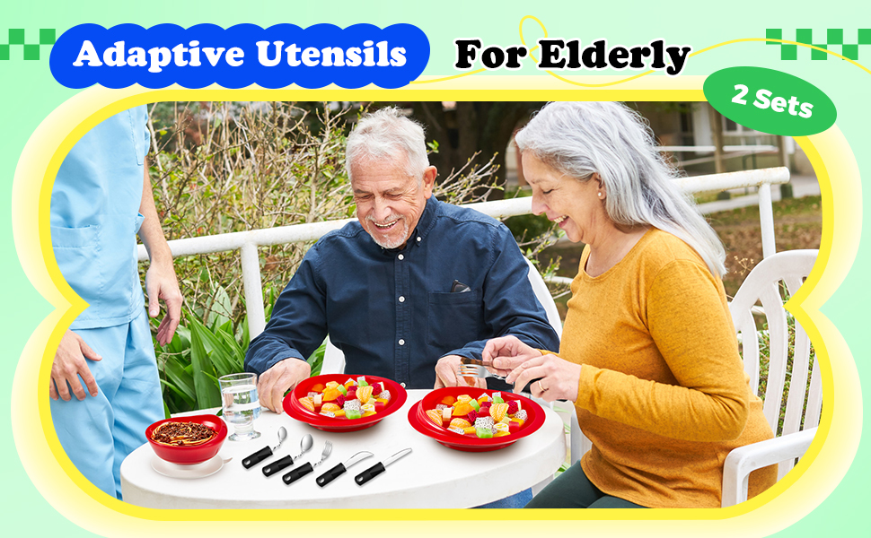 Adaptive Utensils Bowl and Plate Set