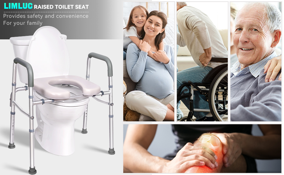 toilet seat risers with handles