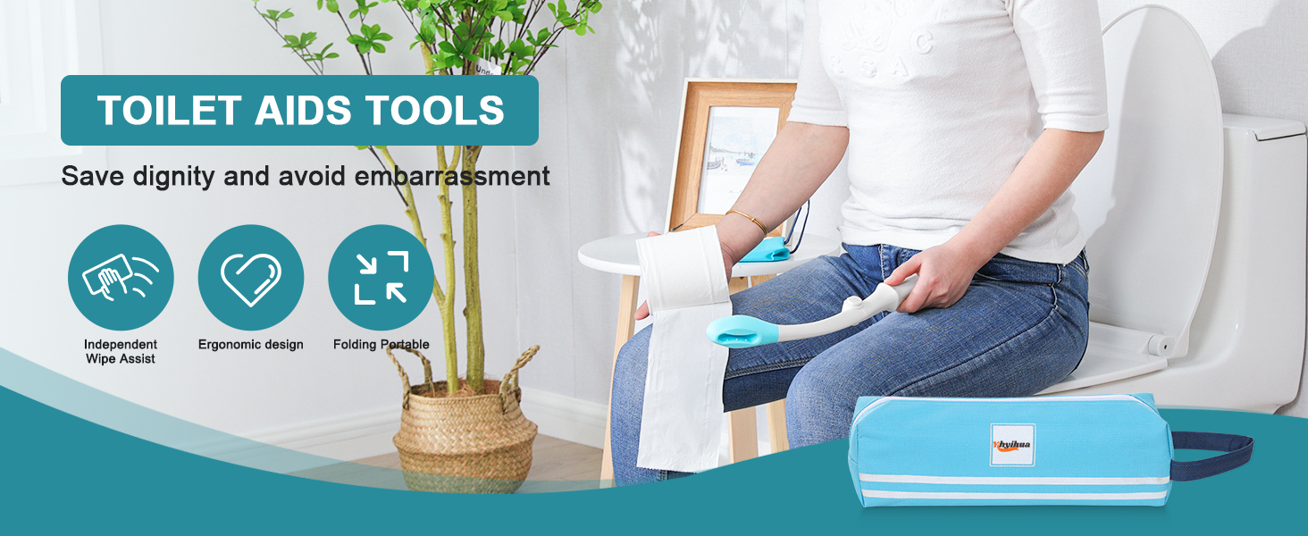 Portable toilet aid in use