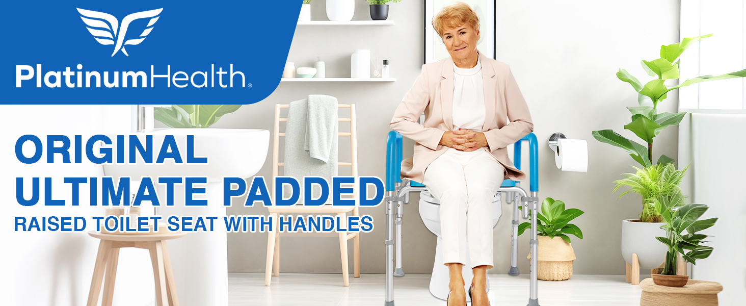 Comfortable Padded Raised Toilet Seat