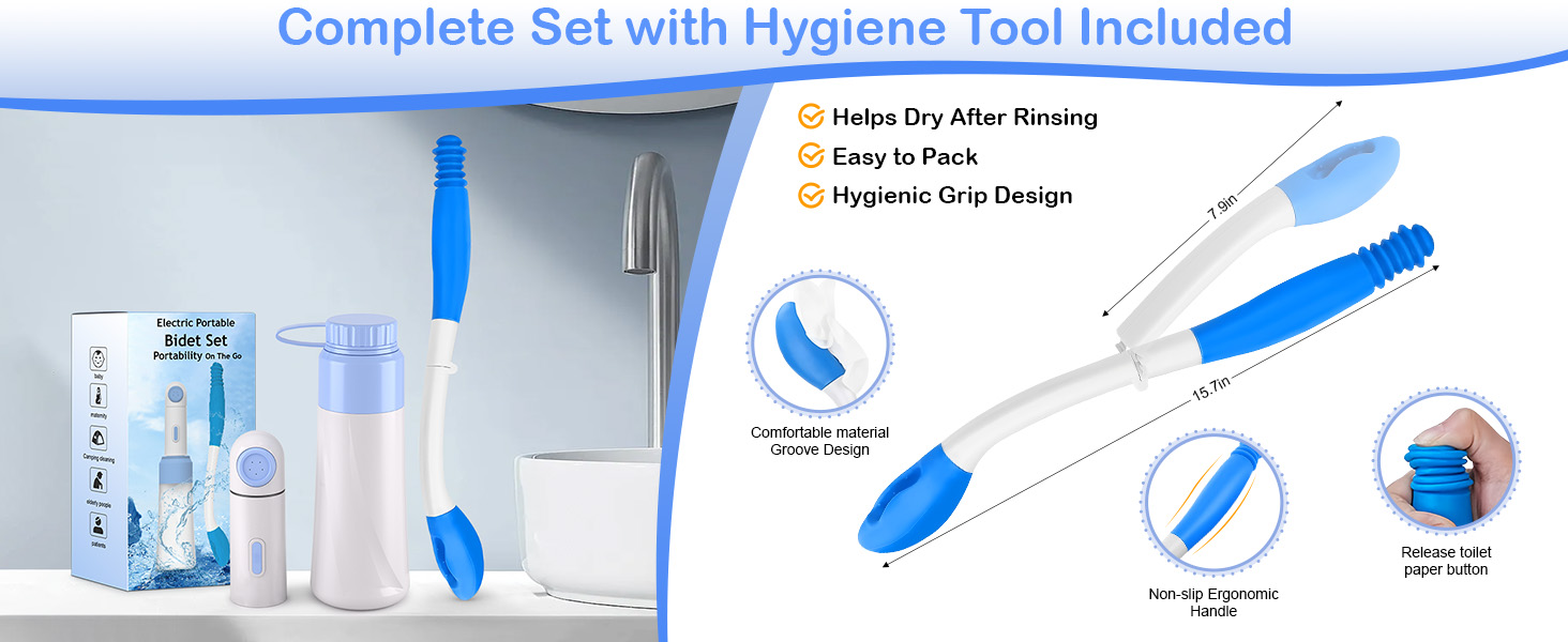 Portable Bidet Wiper Tool Set for Travel