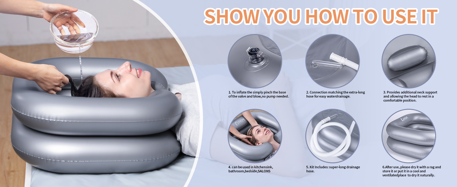 Inflatable Shampoo Basin