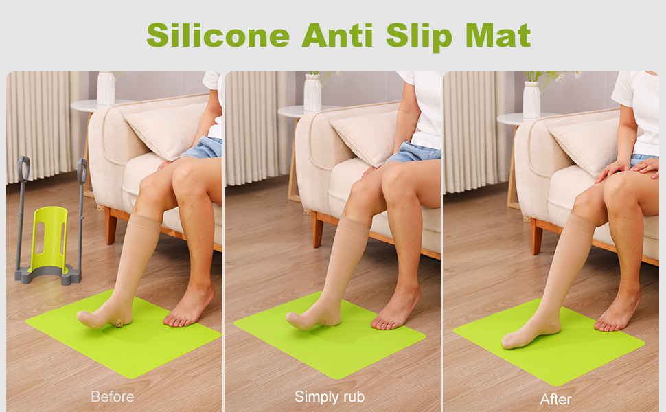 Various Views of Compression Sock Aid Device