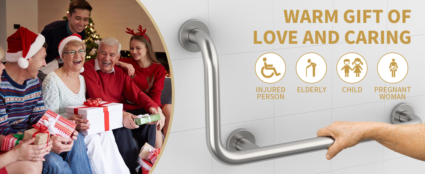 angled grab bars for bathtubs and showers