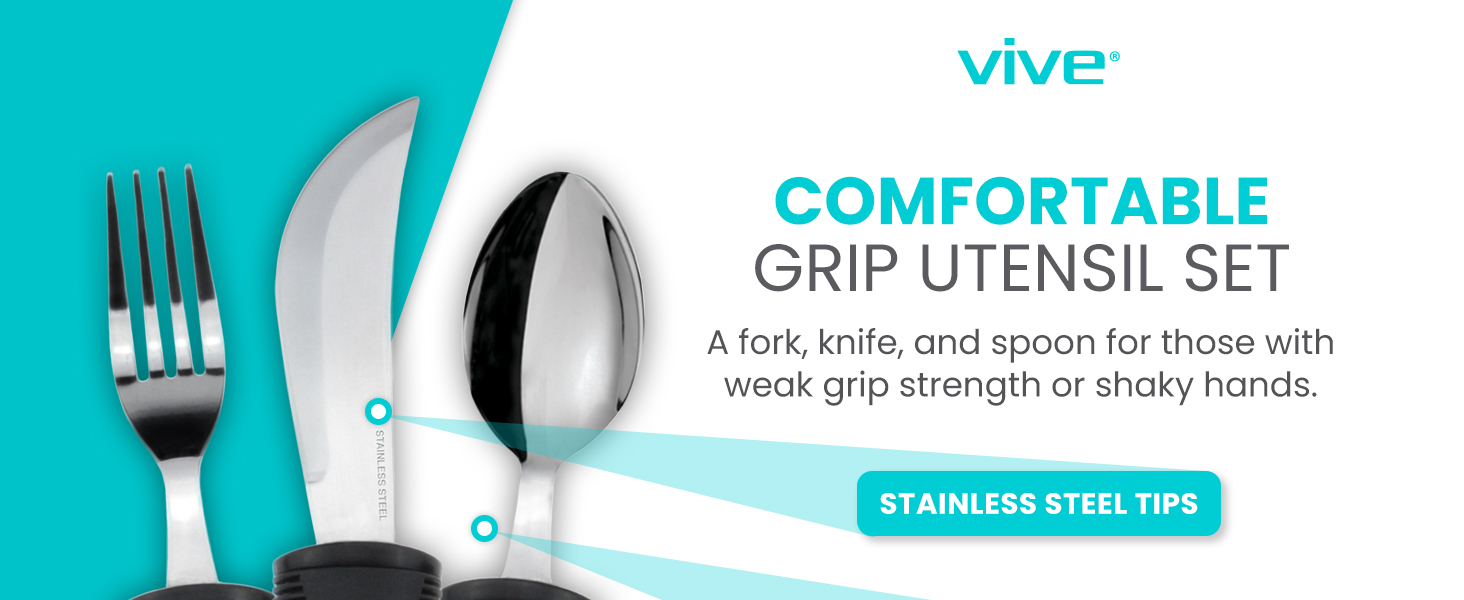 Comfortable Grip Utensil Set