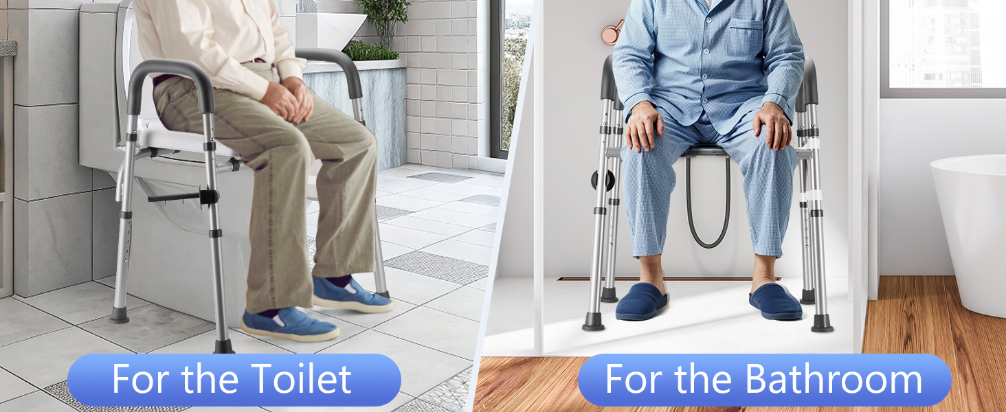 Toilet handles for elderly and disabled