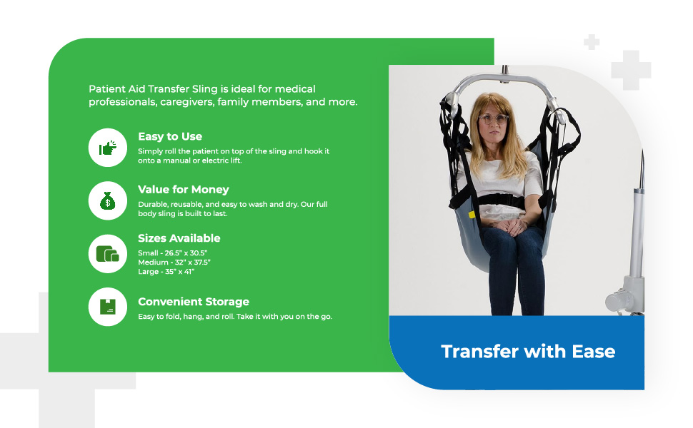 Patient Lift Sling for Easy Transfers