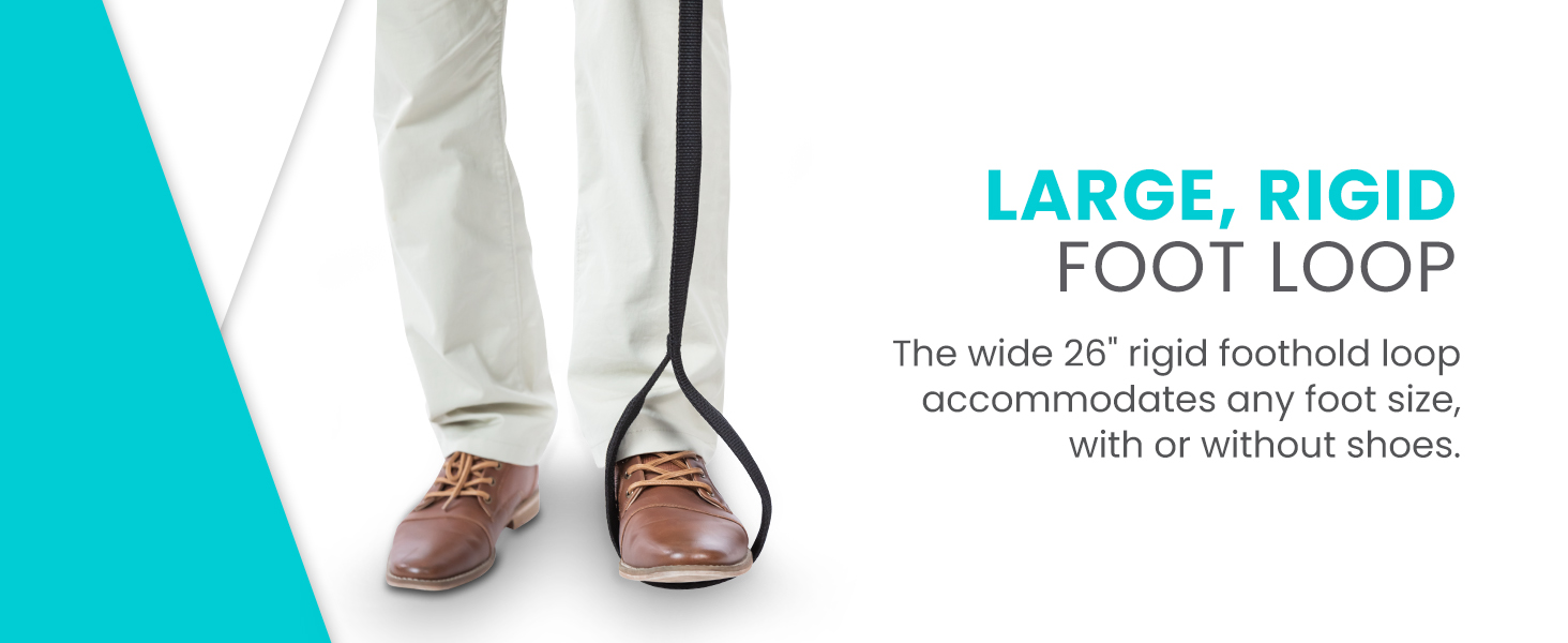 Large, Rigid foot loop