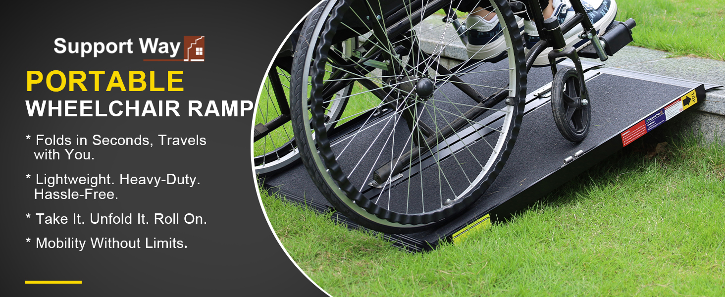 2FT Portable Wheelchair Ramp