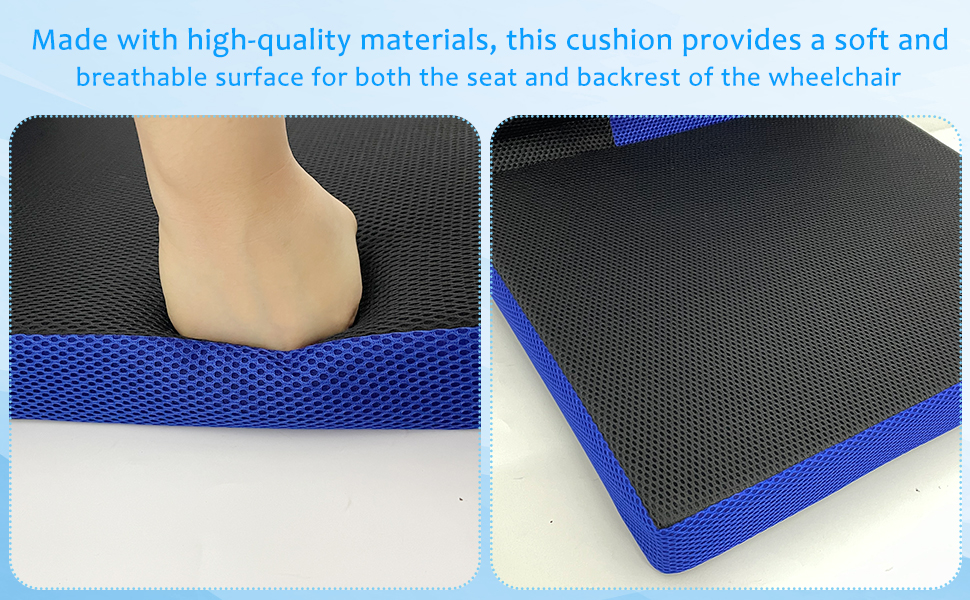 WheelChair Seat & Backrest Pad Cushion