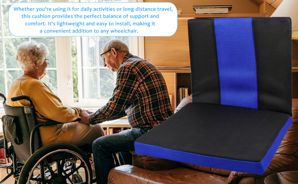 WheelChair Seat & Backrest Pad Cushion