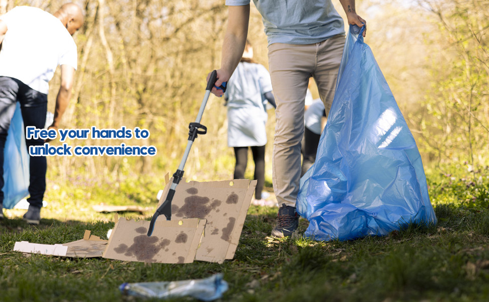 Community cleanup: Reacher tool aids in easy litter retrieval